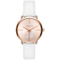 Michael Kors Portia Lady Damenuhr roségold weiß Lederarmband