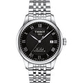 Tissot Le Locle Powermatic 80 Herrenuhr silber schwarz Edelstahl