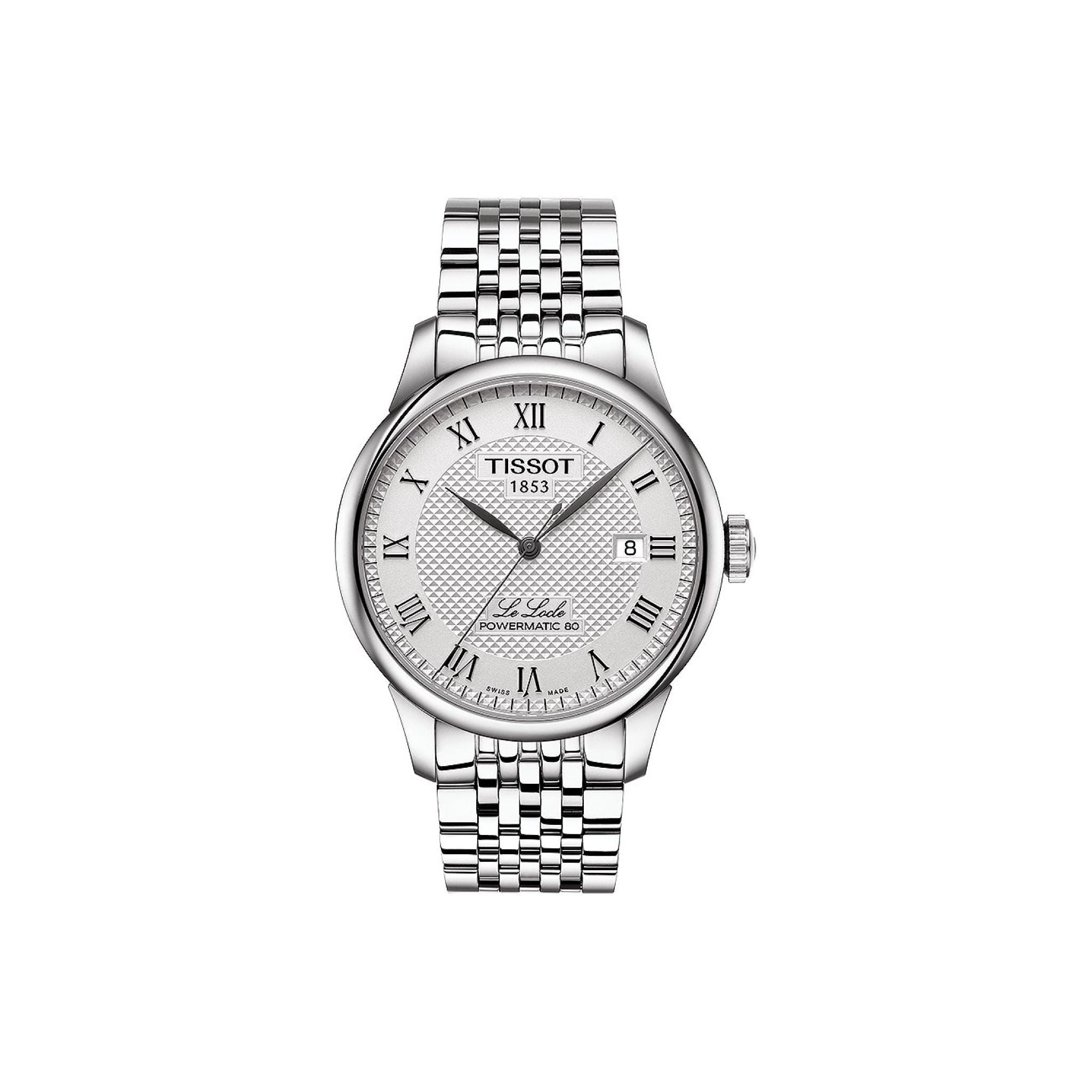 Tissot Le Locle Powermatic 80 Herrenuhr silber Edelstahl