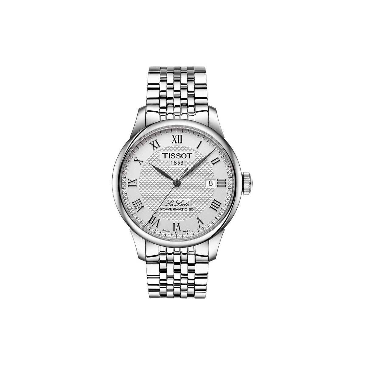 Tissot Le Locle Powermatic 80 Herrenuhr silber Edelstahl