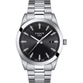 Tissot Gentleman Herrenuhr silber schwarz Edelstahl