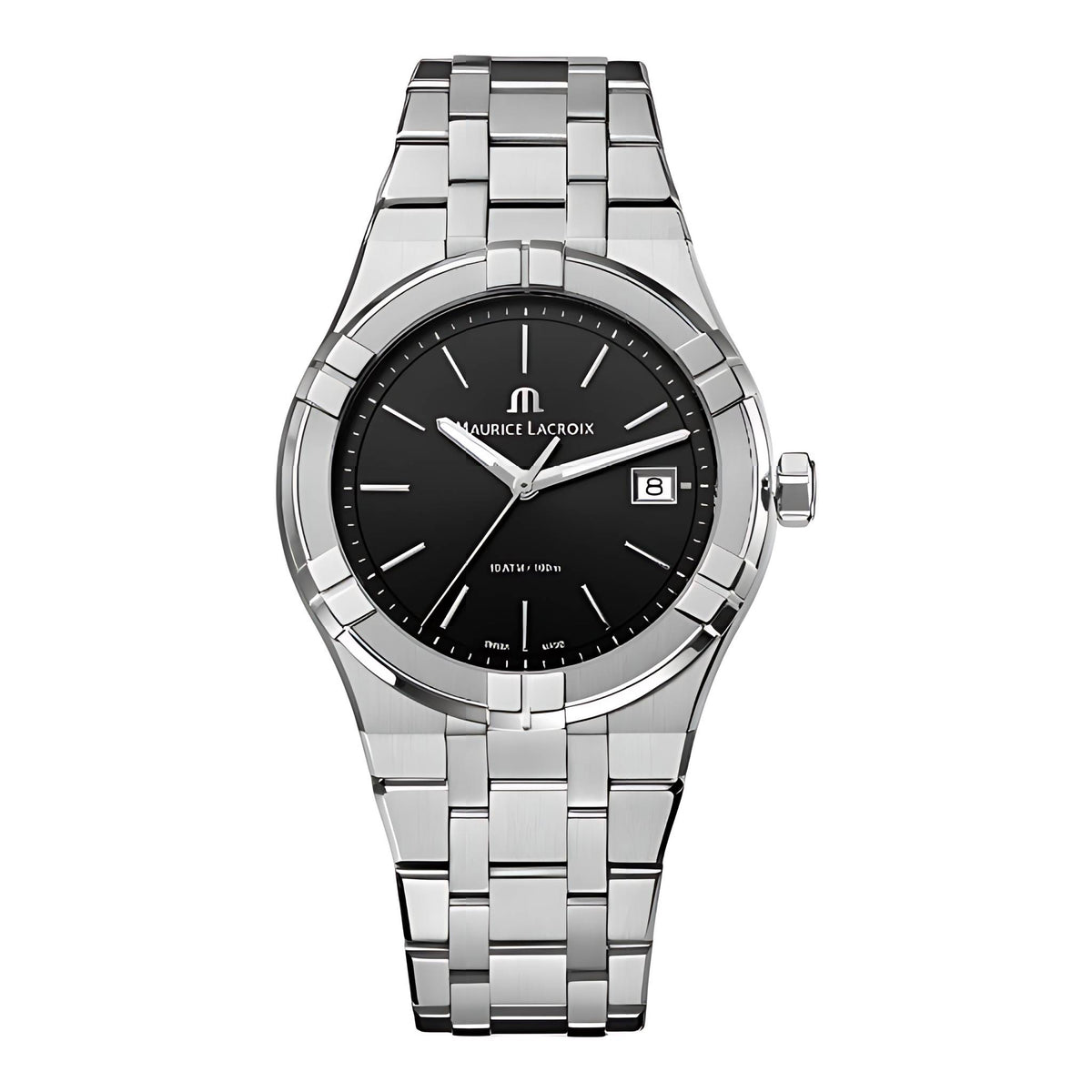 Maurice Lacroix AIKON Quartz Date 40 mm Schwarz Edelstahl AI1108-SS002-330-1