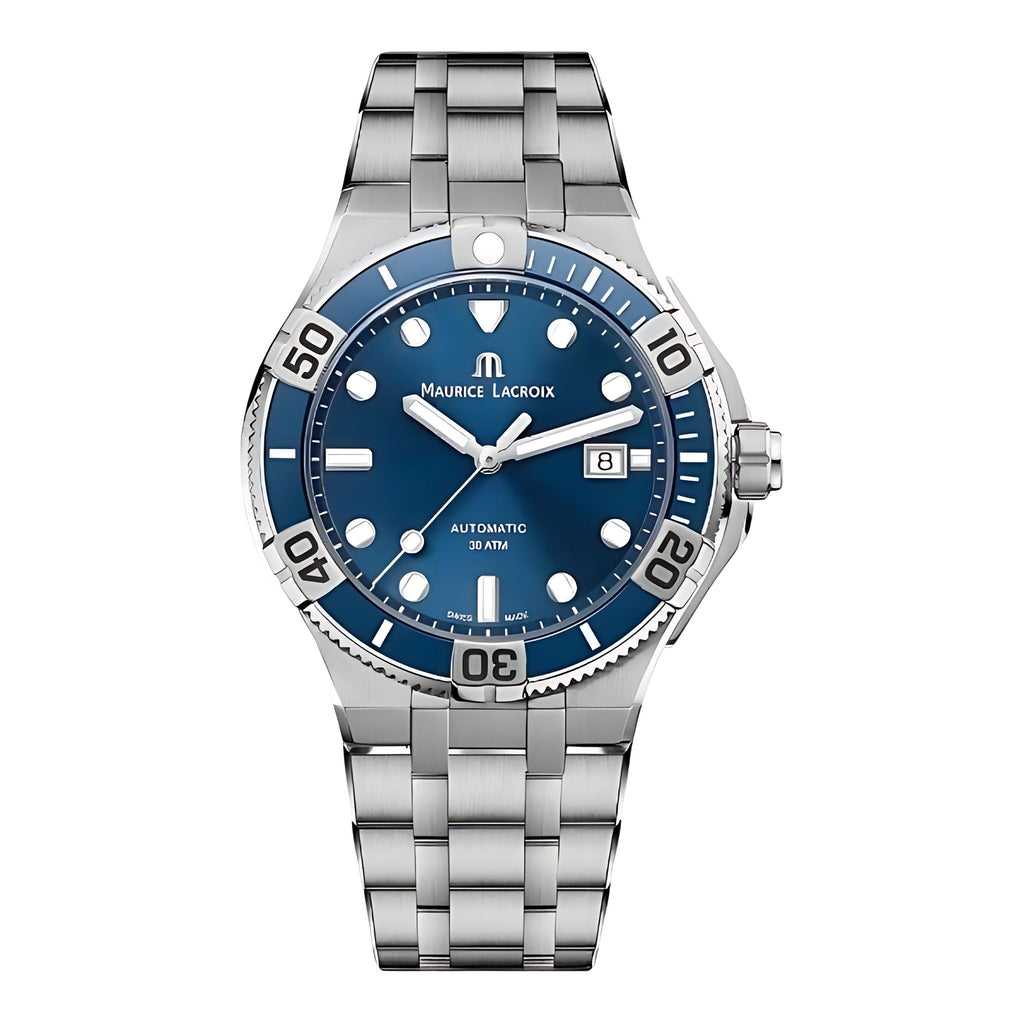 Maurice Lacroix AIKON Venturer Automatic 43 mm Herrenuhr Blau AI6058-SS002-430-2