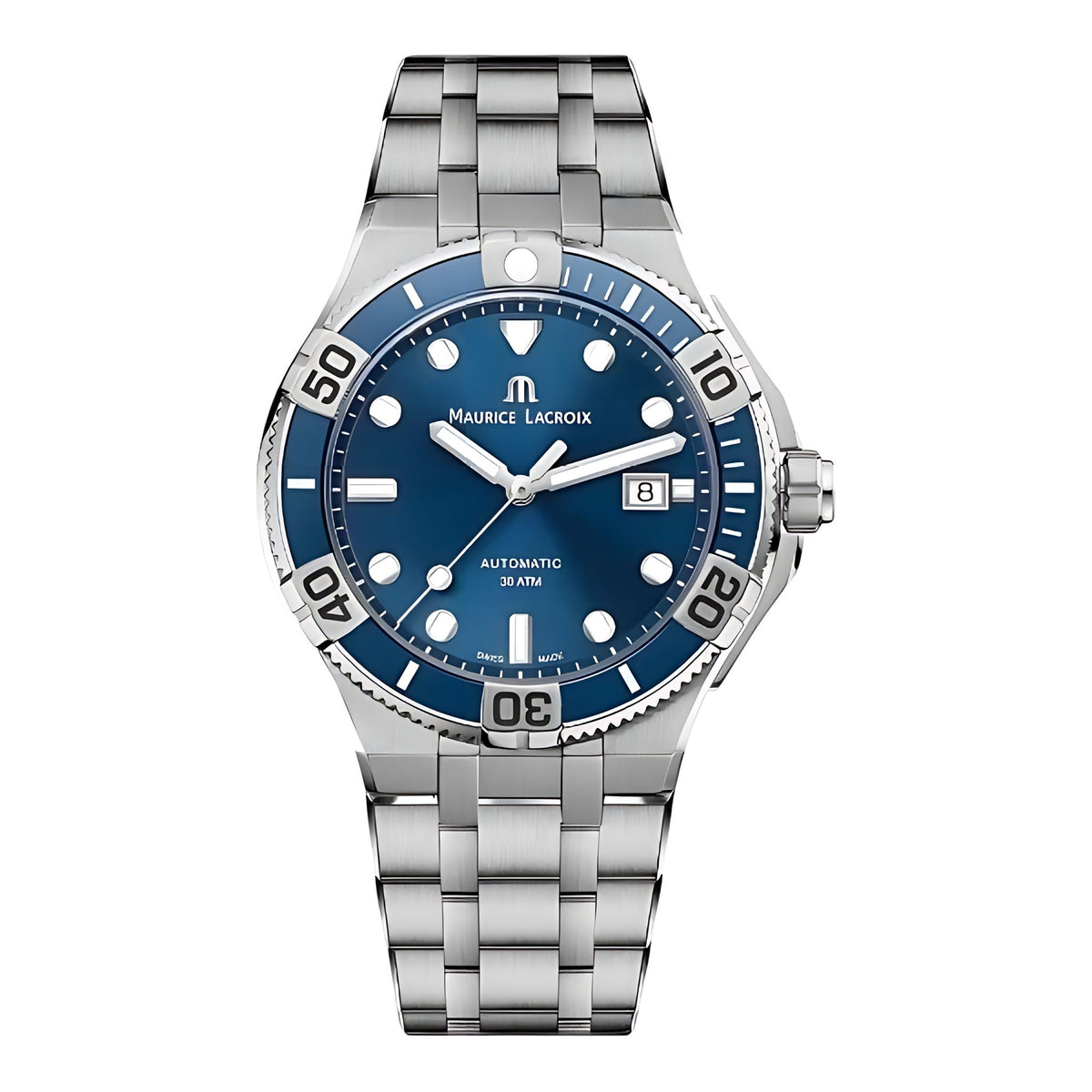 Maurice Lacroix AIKON Venturer Automatic 43 mm Herrenuhr Blau AI6058-SS002-430-2