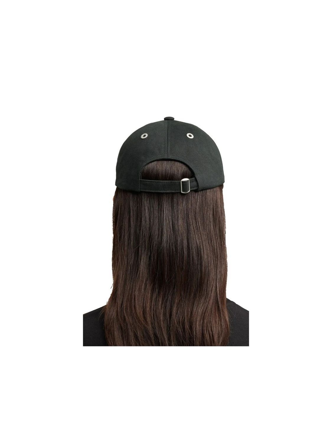 AMI Paris Ami de Coeur Cap aus schwarzer Baumwolle