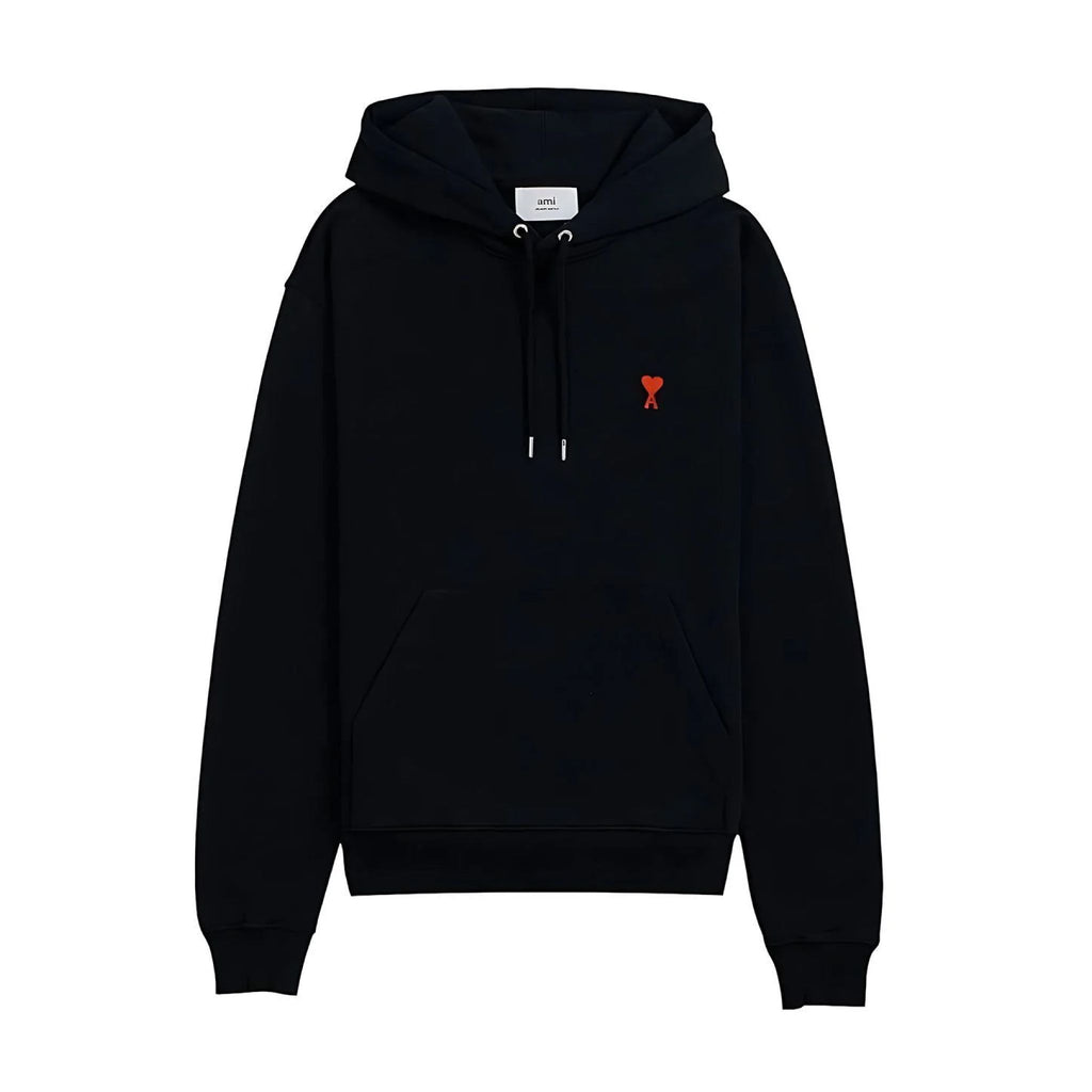 Ami Sweatshirt Herren schwarz mit Kapuze