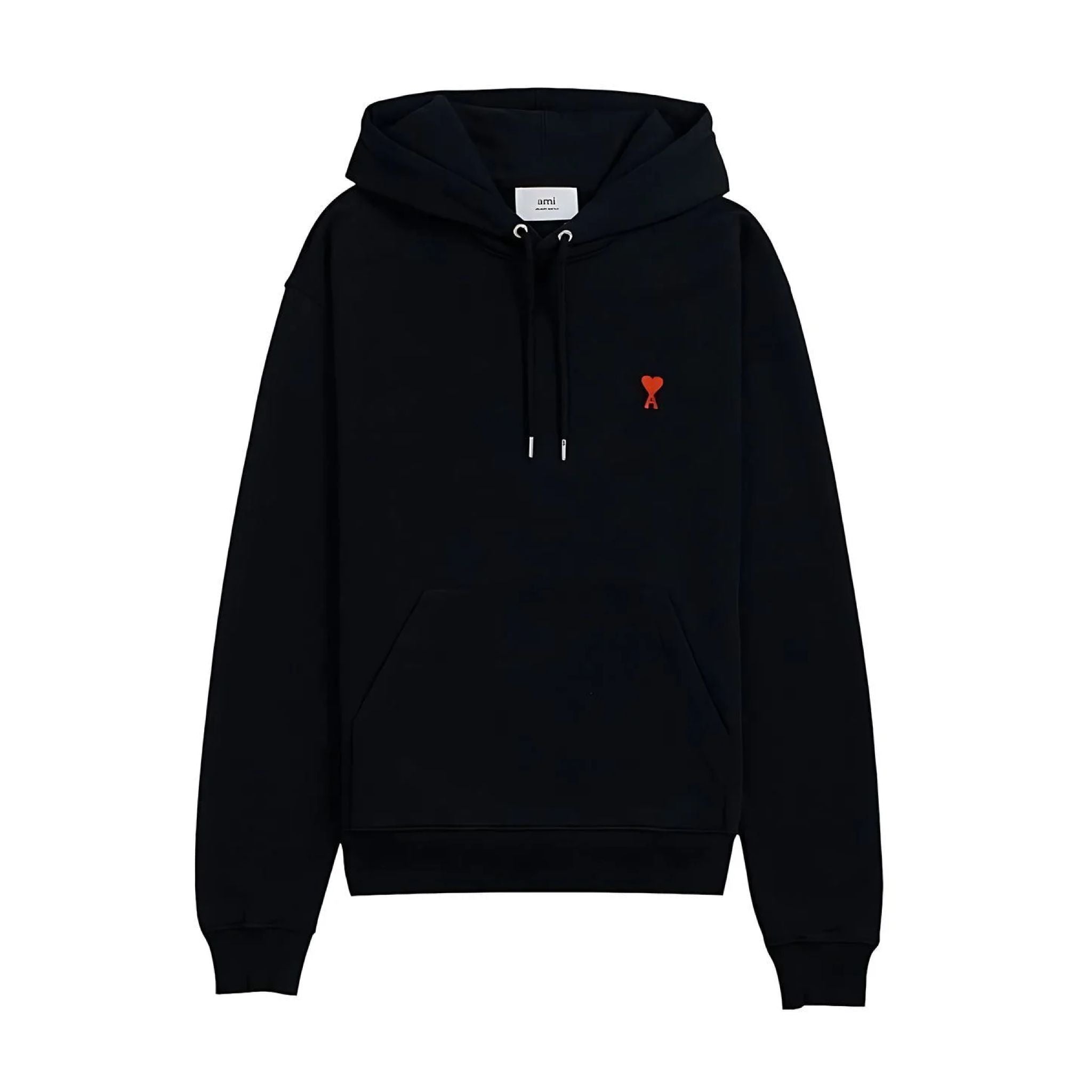 Ami Sweatshirt Herren schwarz mit Kapuze