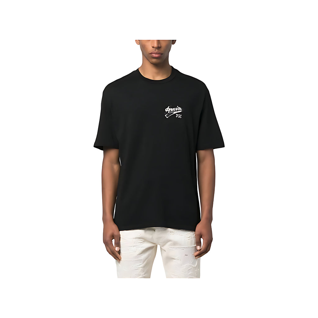 Amiri 22 Logo Print T-Shirt Schwarz Herren