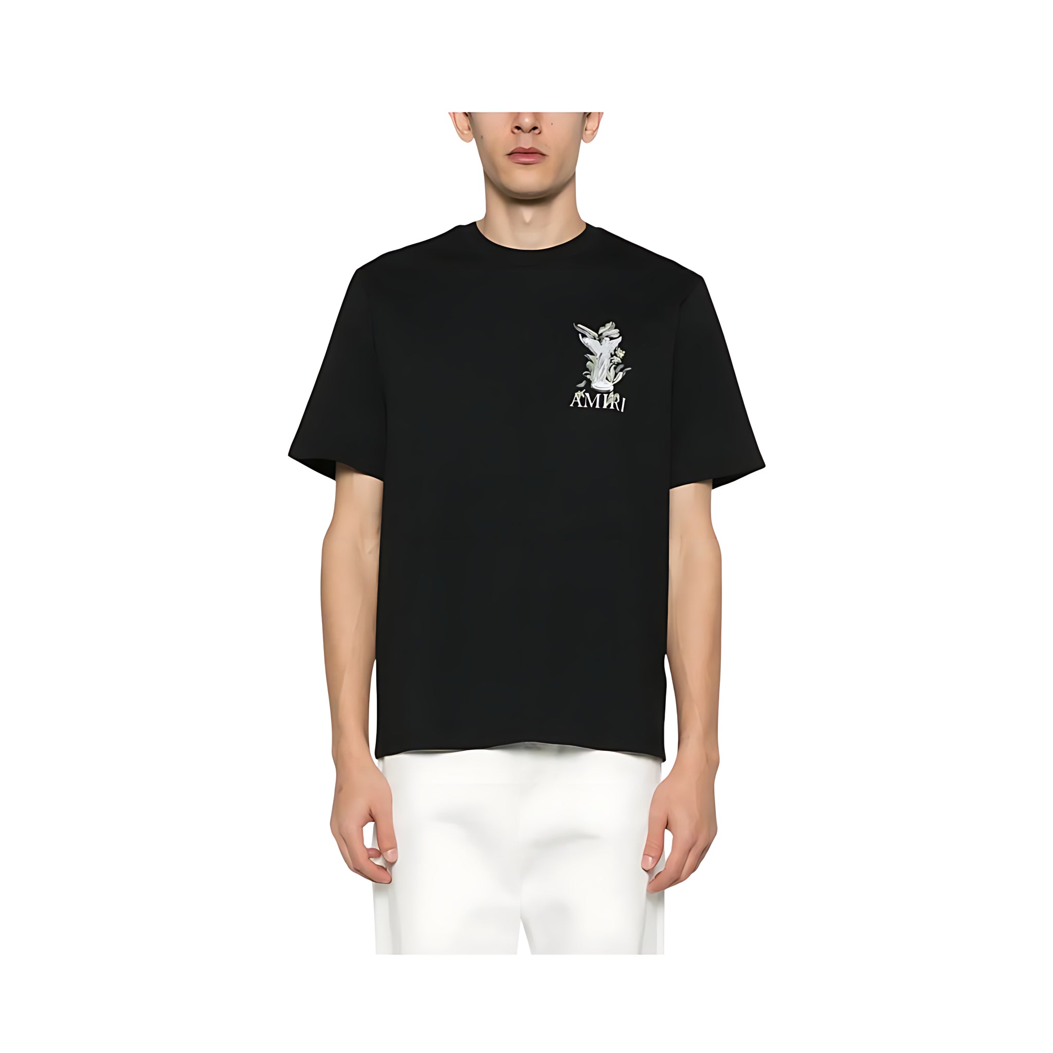 Amiri Garden-Print T-Shirt Herren schwarz
