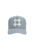 AMIRI MA Quad Canvas Hat Baseball Cap Hellblau Herren