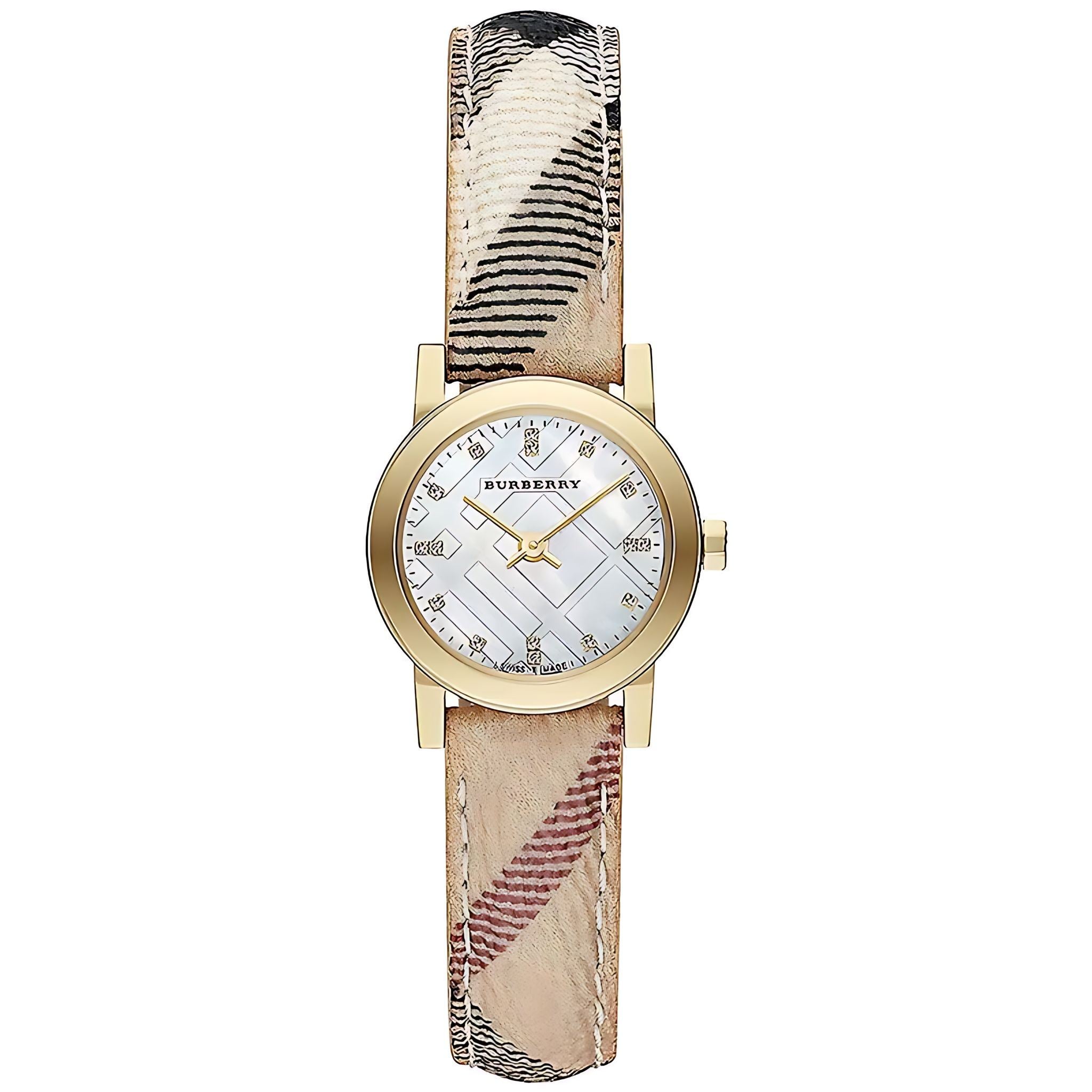 Burberry The City Damenuhr gold braun