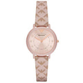 Emporio Armani Damenuhr roségold Lederarmband