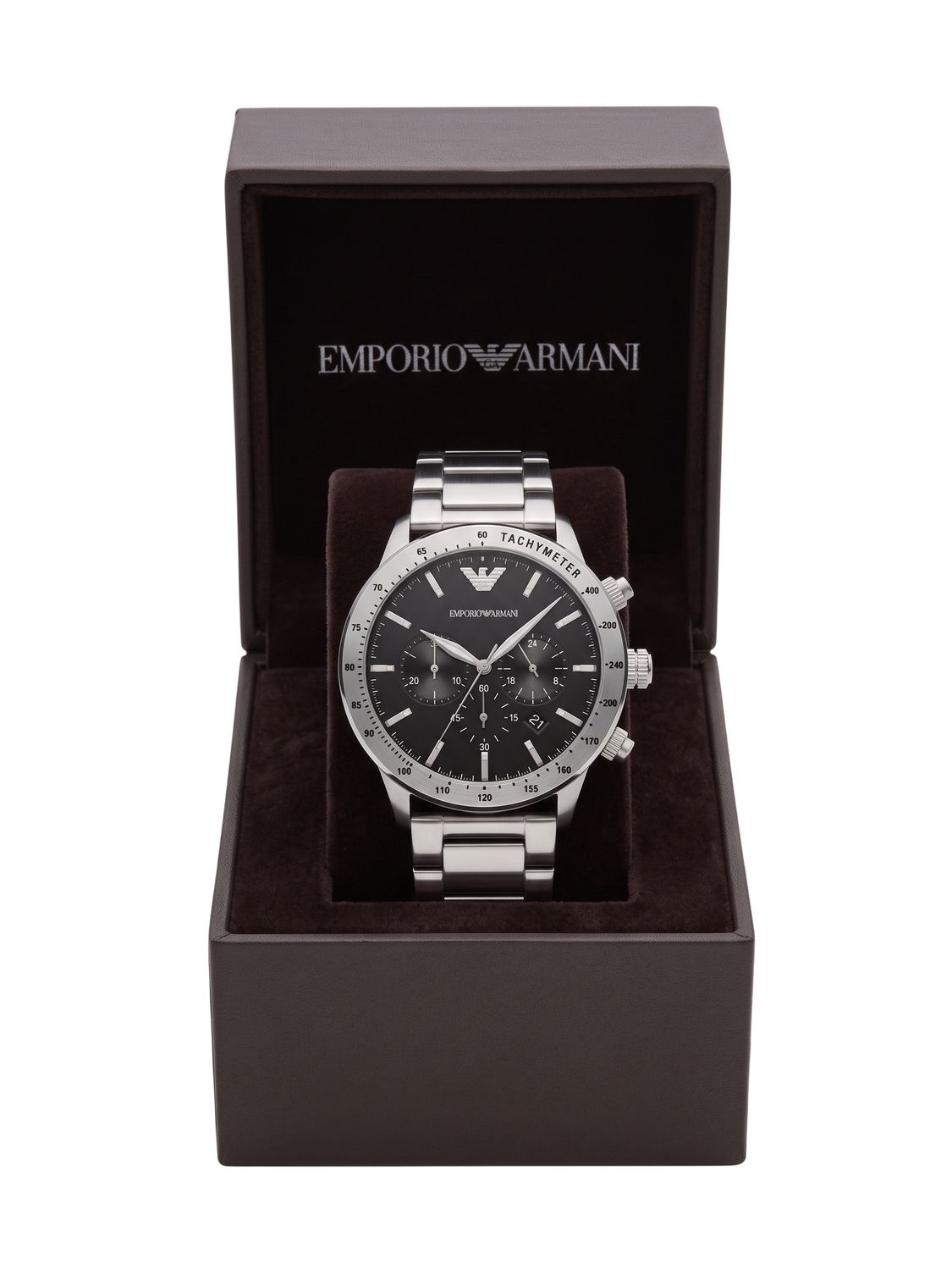 Emporio Armani Mario Chronograph Edelstahl Schwarz AR11241