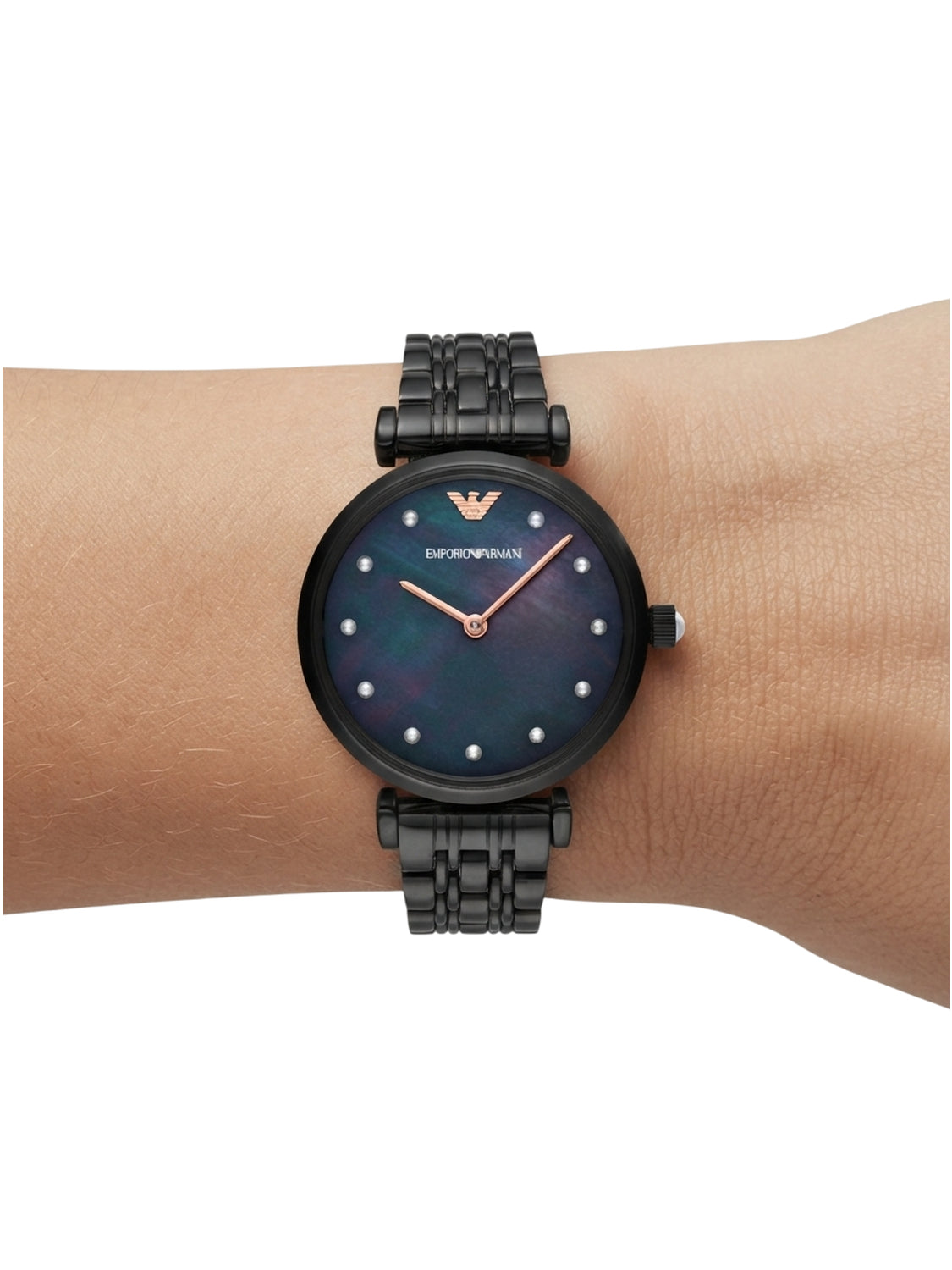 AR11268 Emporio Armani Gianni T-Bar Damenuhr Perlmuttzifferblatt