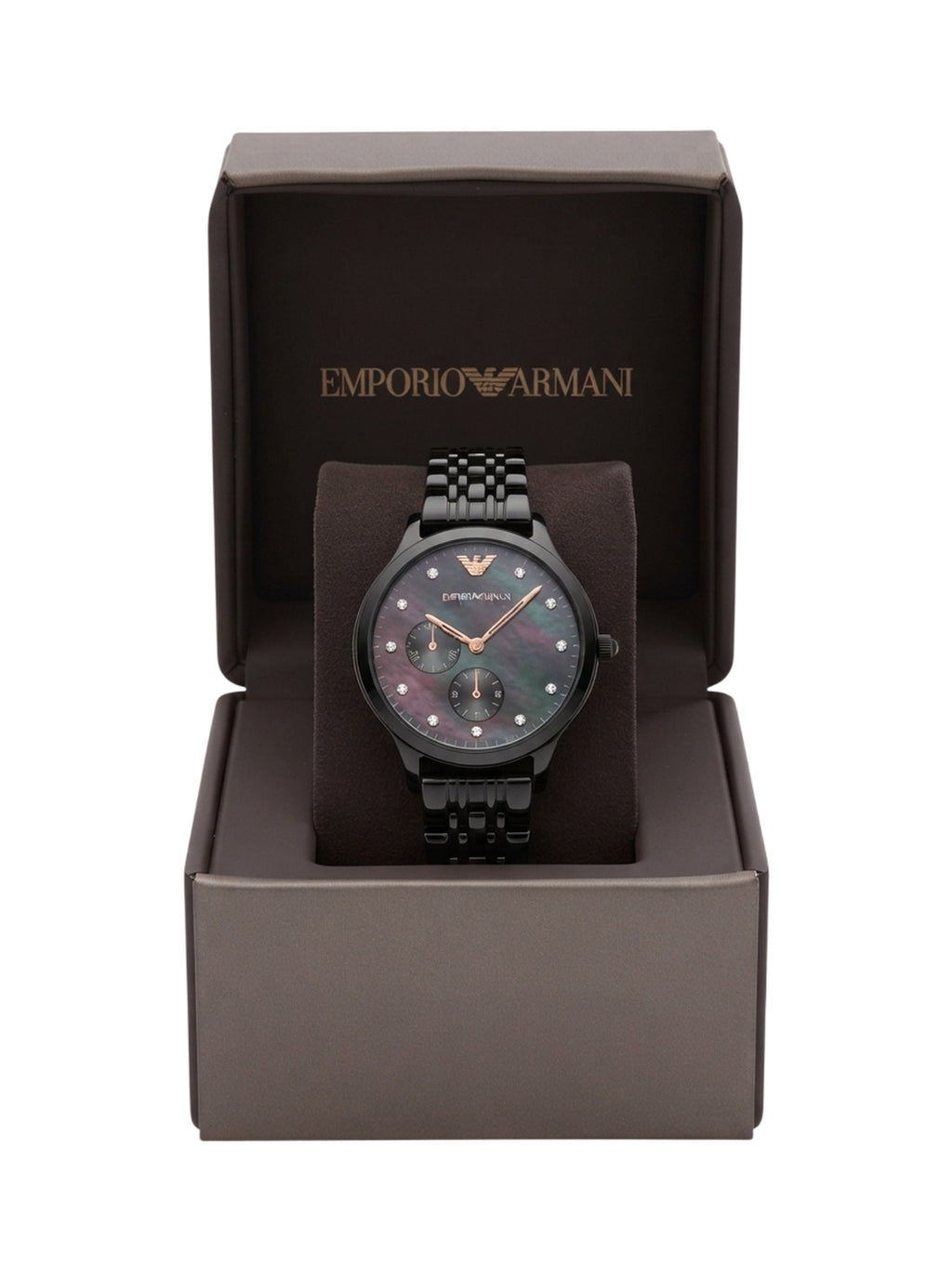 AR11268 Emporio Armani Gianni T-Bar Damenuhr Perlmuttzifferblatt