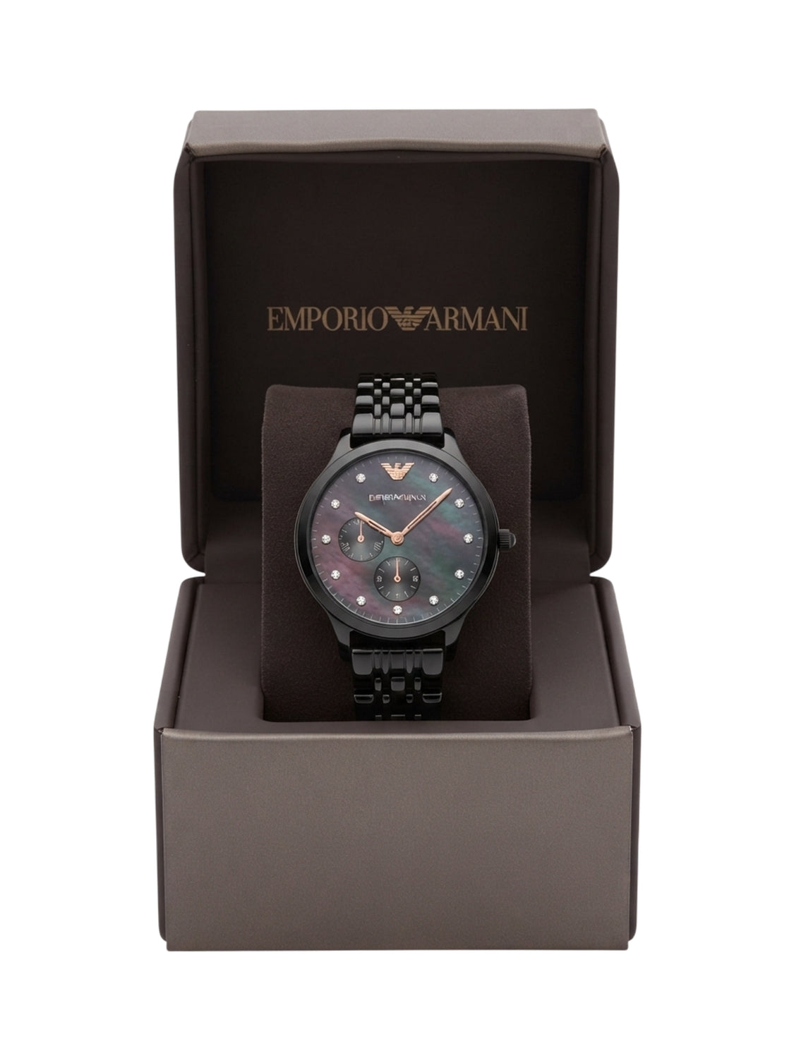 AR11268 Emporio Armani Gianni T-Bar Damenuhr Perlmuttzifferblatt