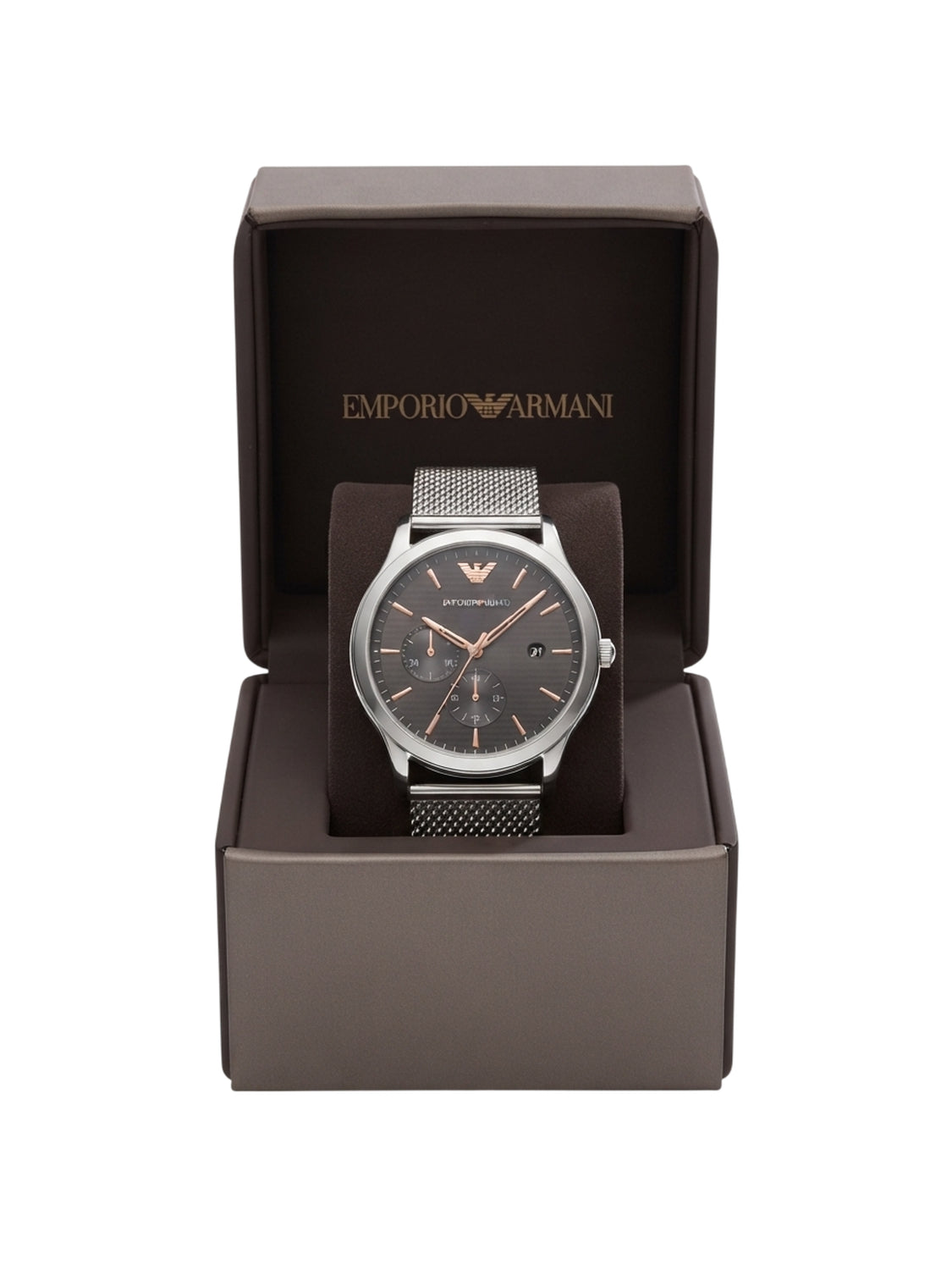 AR11272 Emporio Armani Luigi Herrenuhr Edelstahl Silber Schwarz