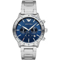 Emporio Armani Chronograph Herren silber blau