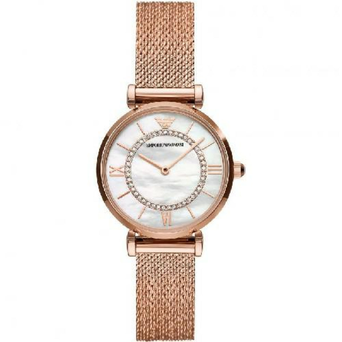 Emporio Armani Gianni T Bar Damenuhr roségold silber