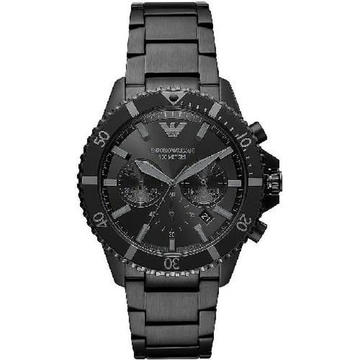 Emporio Armani Diver Chronograph Herren schwarz