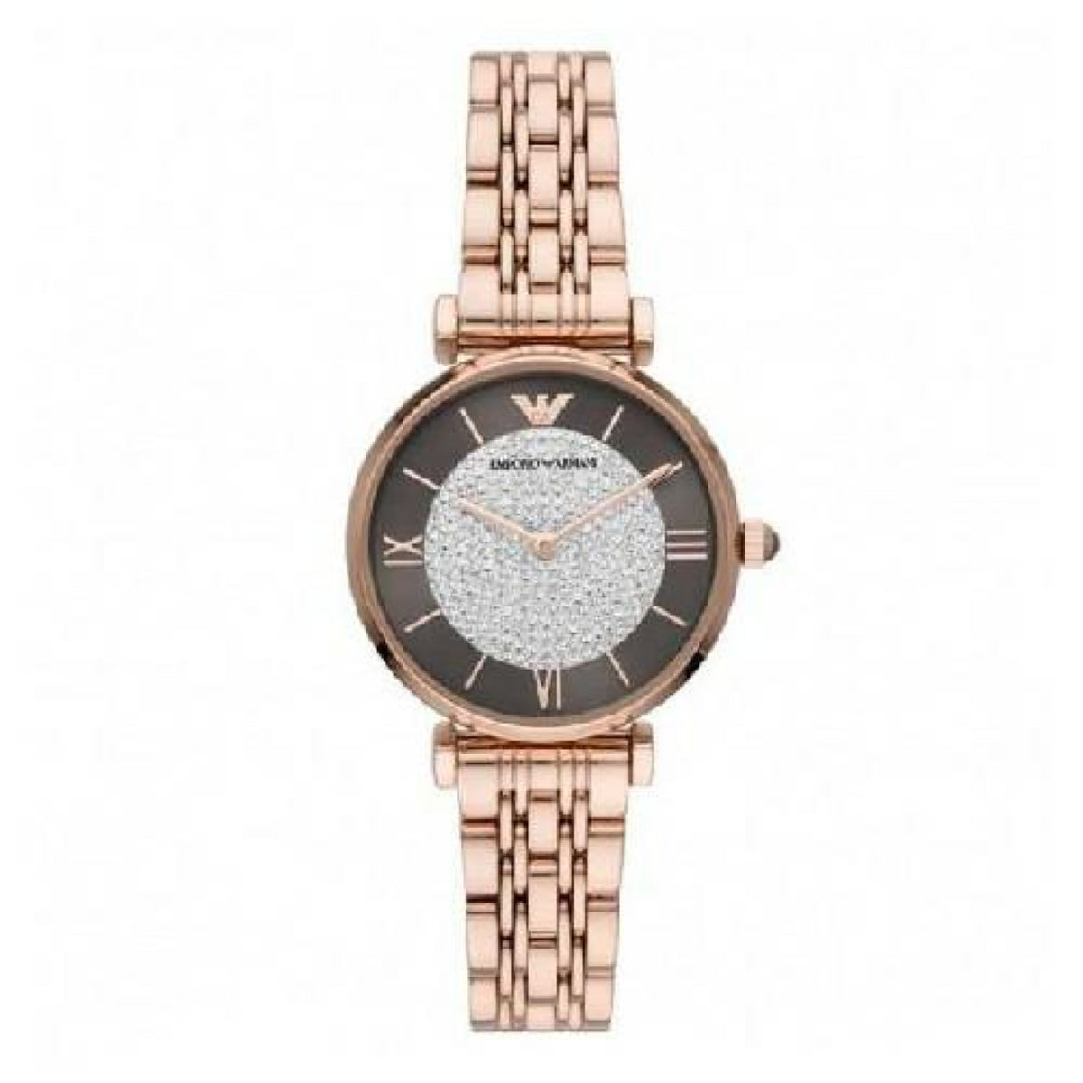 Emporio Armani Gianni T Bar Damenuhr roségold silber grau