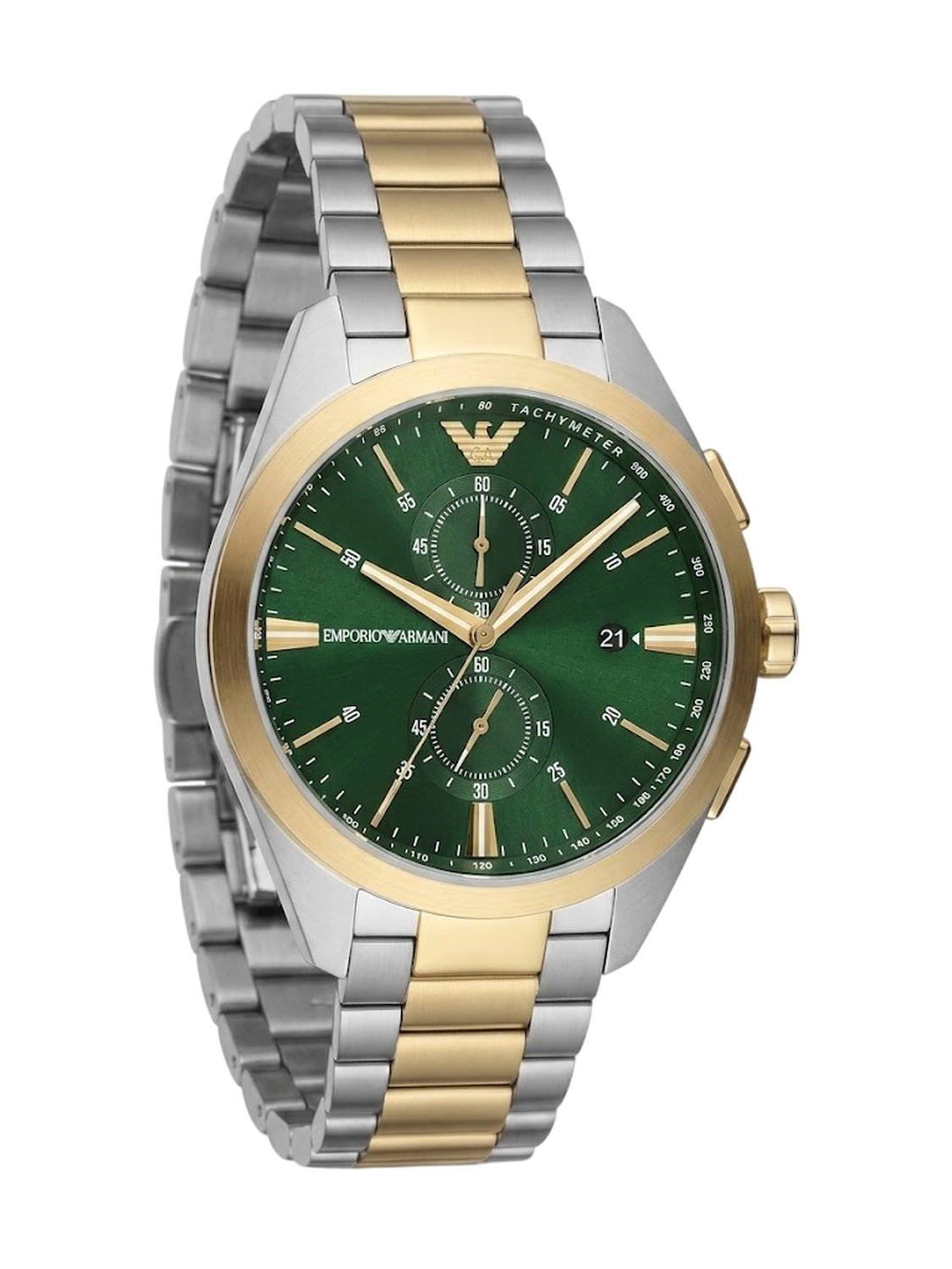 Emporio Armani Claudio Chronograph Herrenuhr Bicolor AR11511