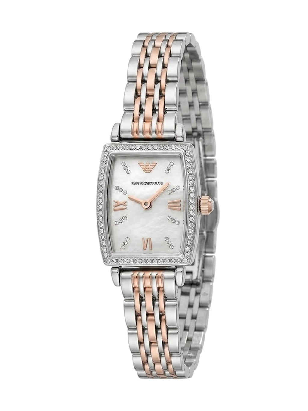 Emporio Armani Gianni T Bar Damenuhr Bicolor AR11519