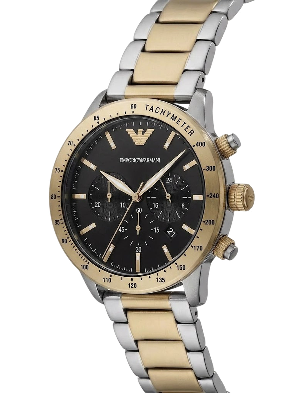 Emporio Armani Mario Chronograph Herrenuhr Bicolor AR11521