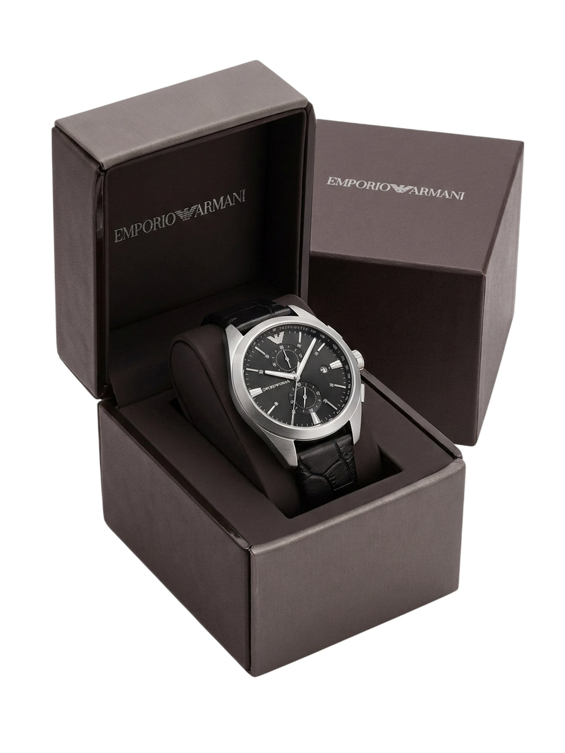 AR11542 Emporio Armani Herren Chronograph Quarz Lederarmband