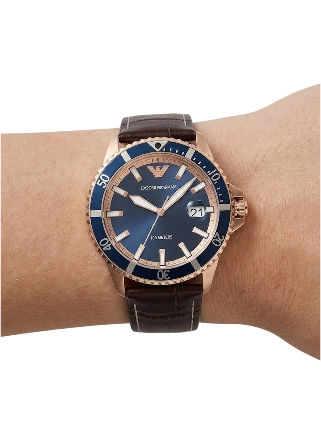 AR11556 Emporio Armani Diver Herrenuhr Quarz Edelstahl