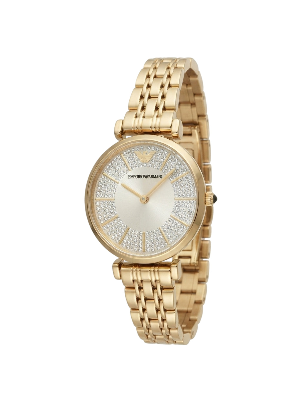 AR11608 Emporio Armani Gianni T-Bar Damenuhr Gold mit Kristall-Zifferblatt