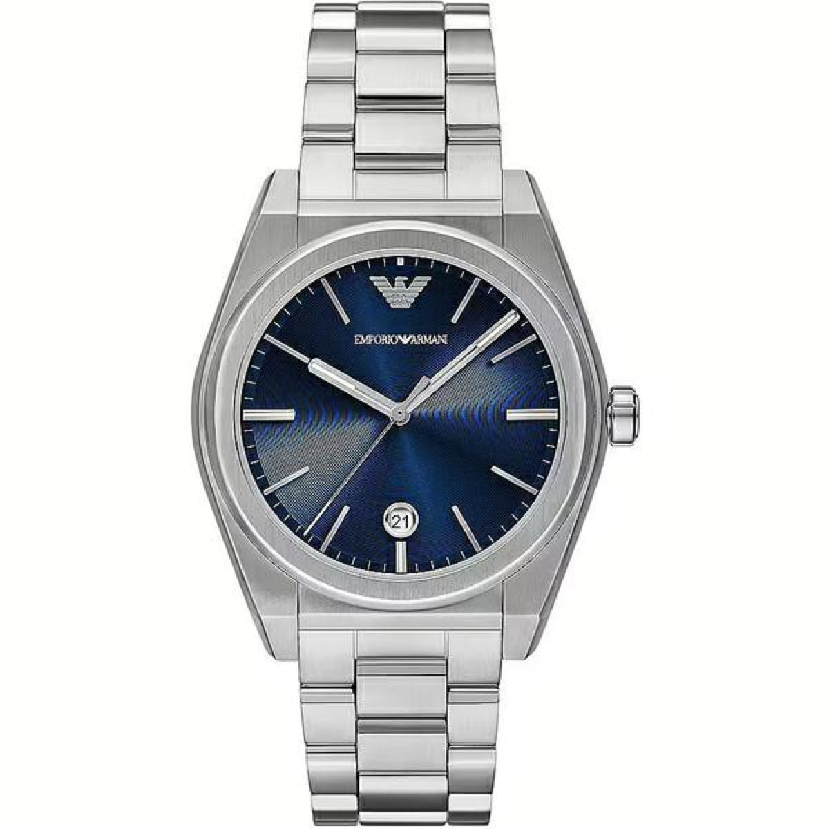 Emporio Armani Federico Herrenuhr silber blau