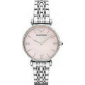 Emporio Armani Gianni T Bar Damenuhr silber rosa