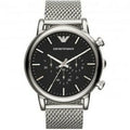 Emporio Armani Luigi Chronograph Herren silber schwarz