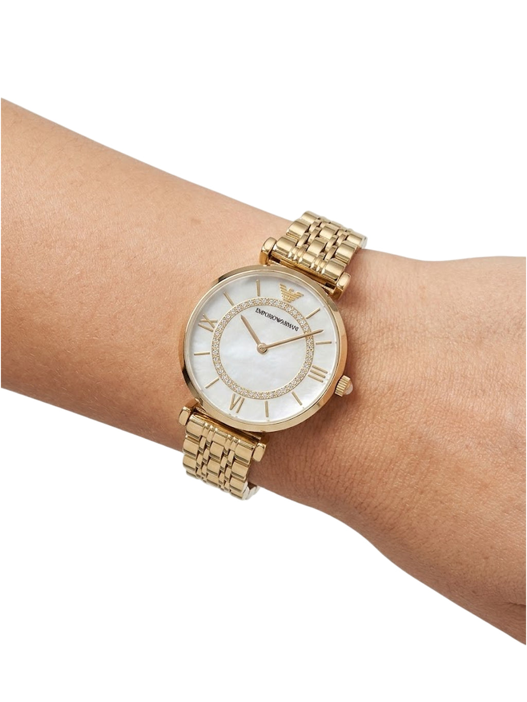 Emporio Armani Gianni T Bar Damenuhr Goldfarben AR1907