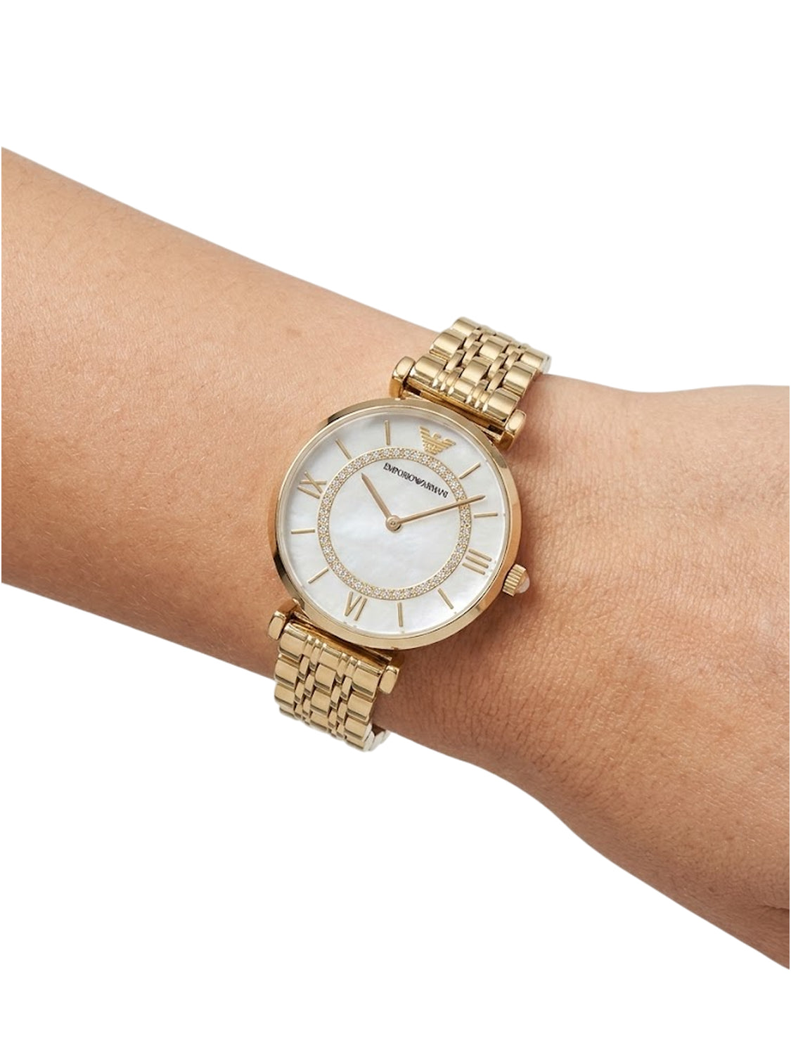 Emporio Armani Gianni T Bar Damenuhr Goldfarben AR1907