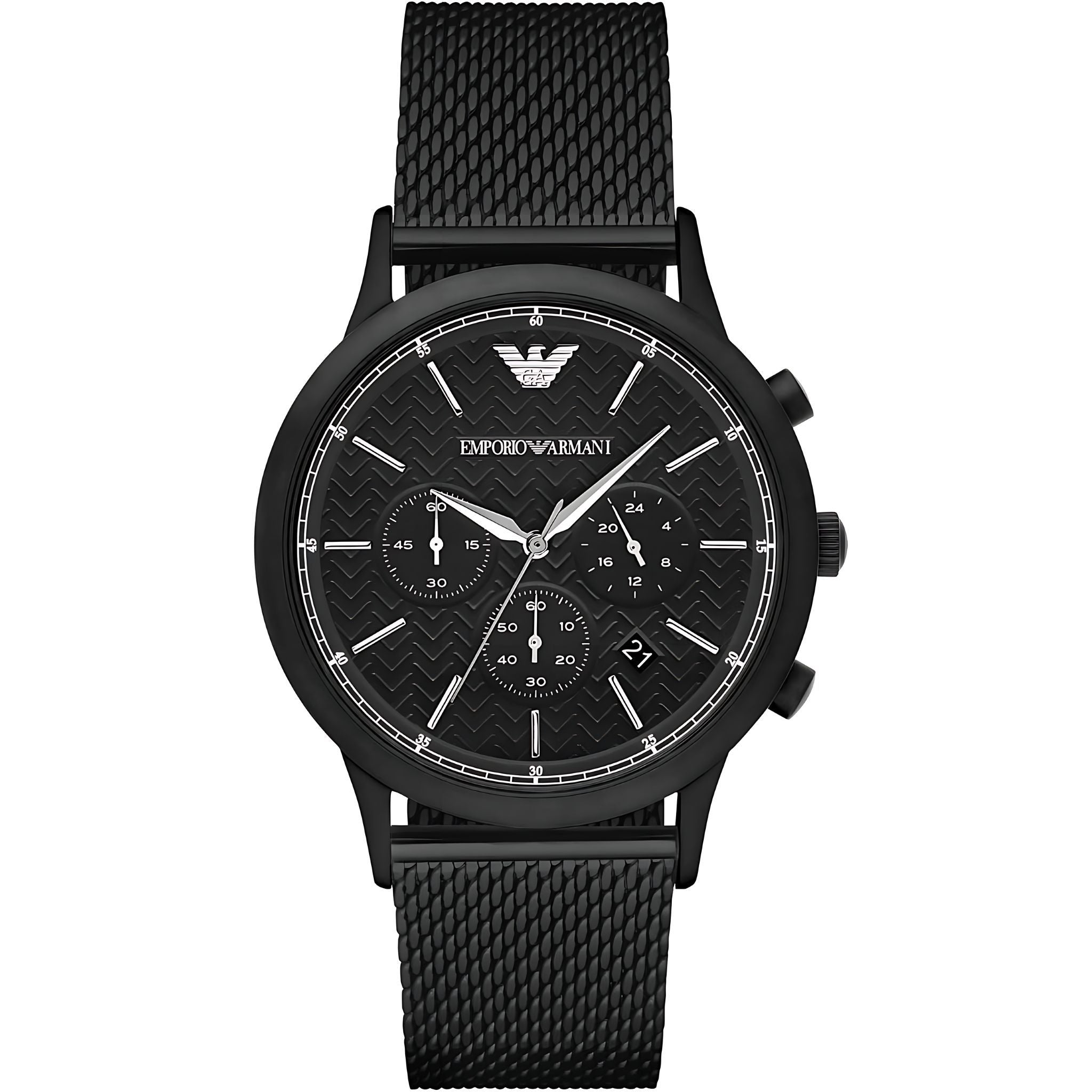 Emporio Armani Renato Herrenuhr Chronograph schwarz AR2498