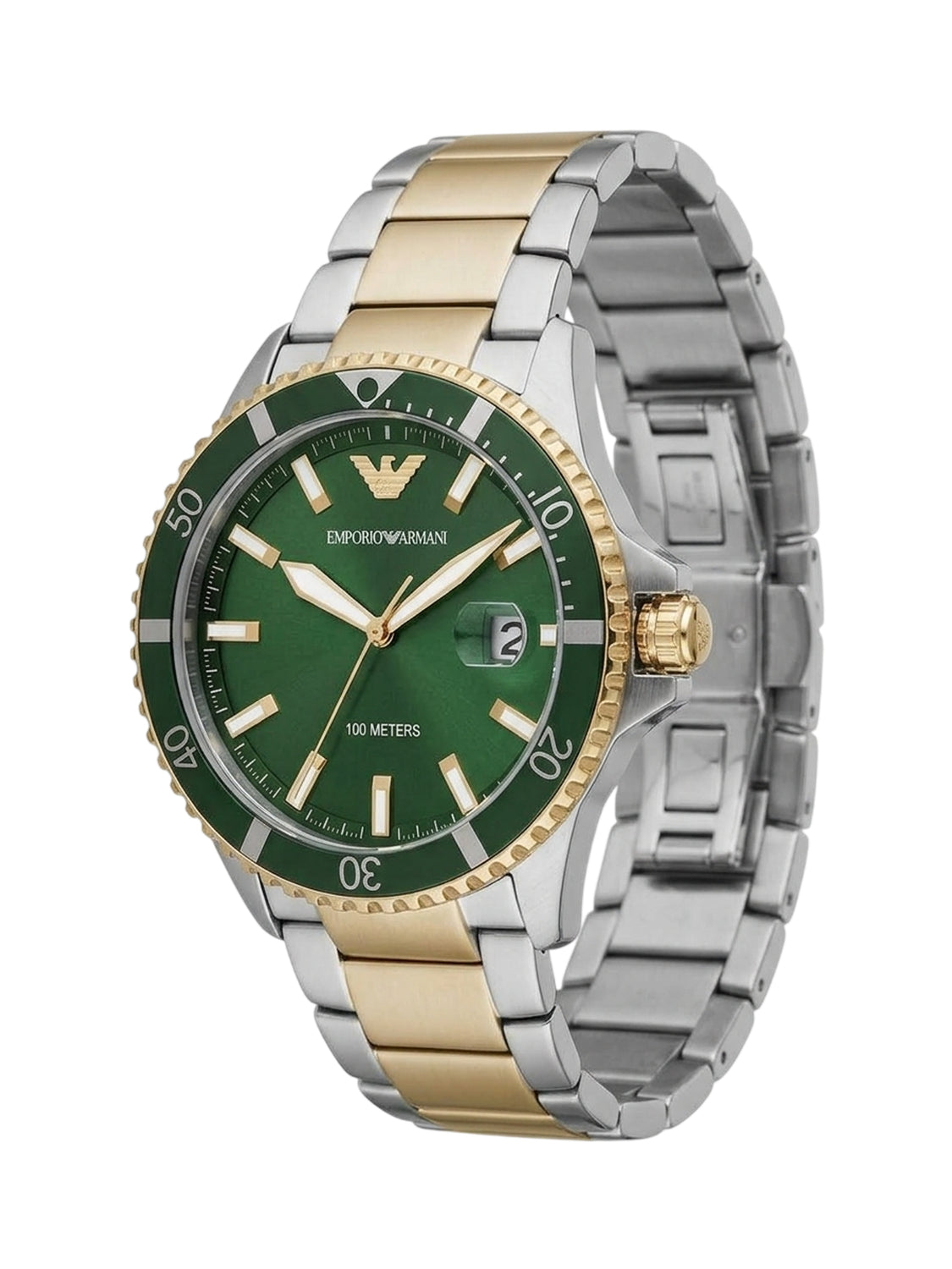 AR80063 Emporio Armani Diver Herrenuhr Quarz Bicolor
