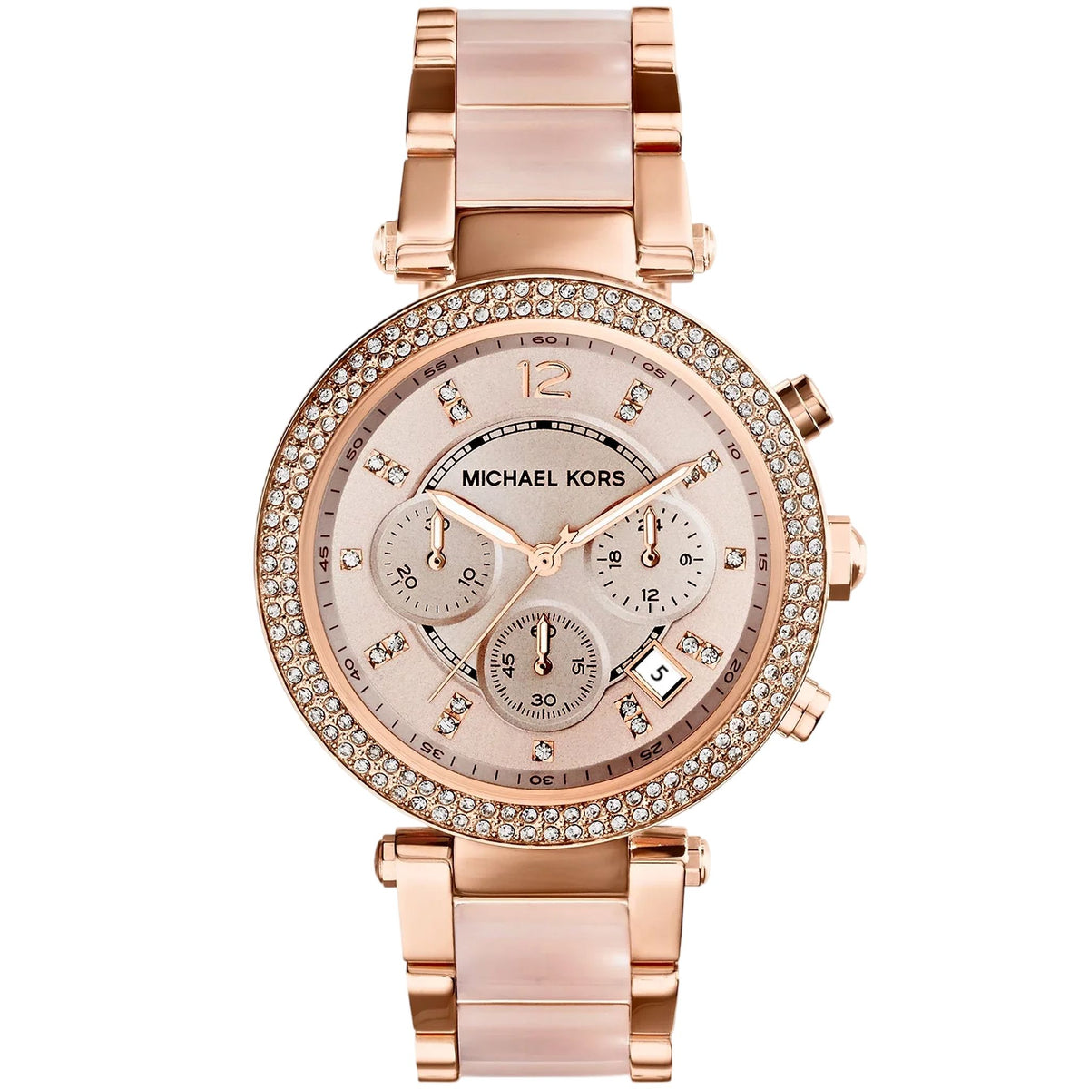 Michael Kors Parker Damen Chronograph Roségold Edelstahl MK5896
