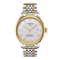 Tissot Le Locle Powermatic 80 Herrenuhr silber gold Edelstahl