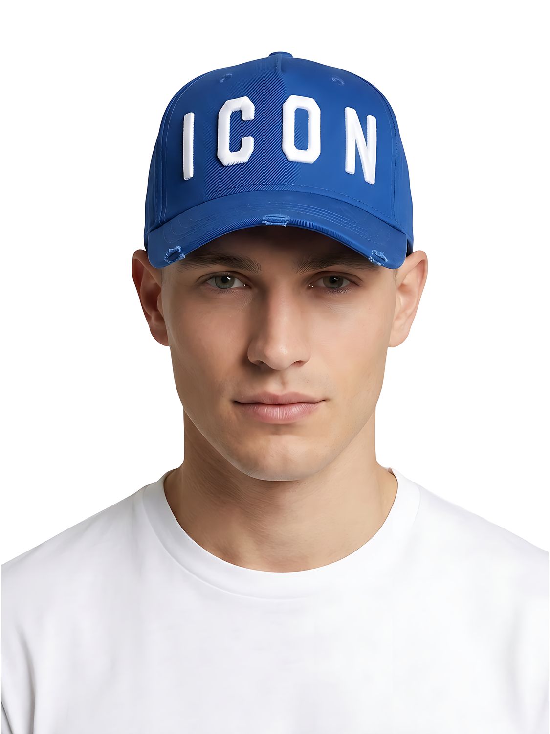 Dsquared2 ICON Baseball Cap in Blau aus Baumwolle