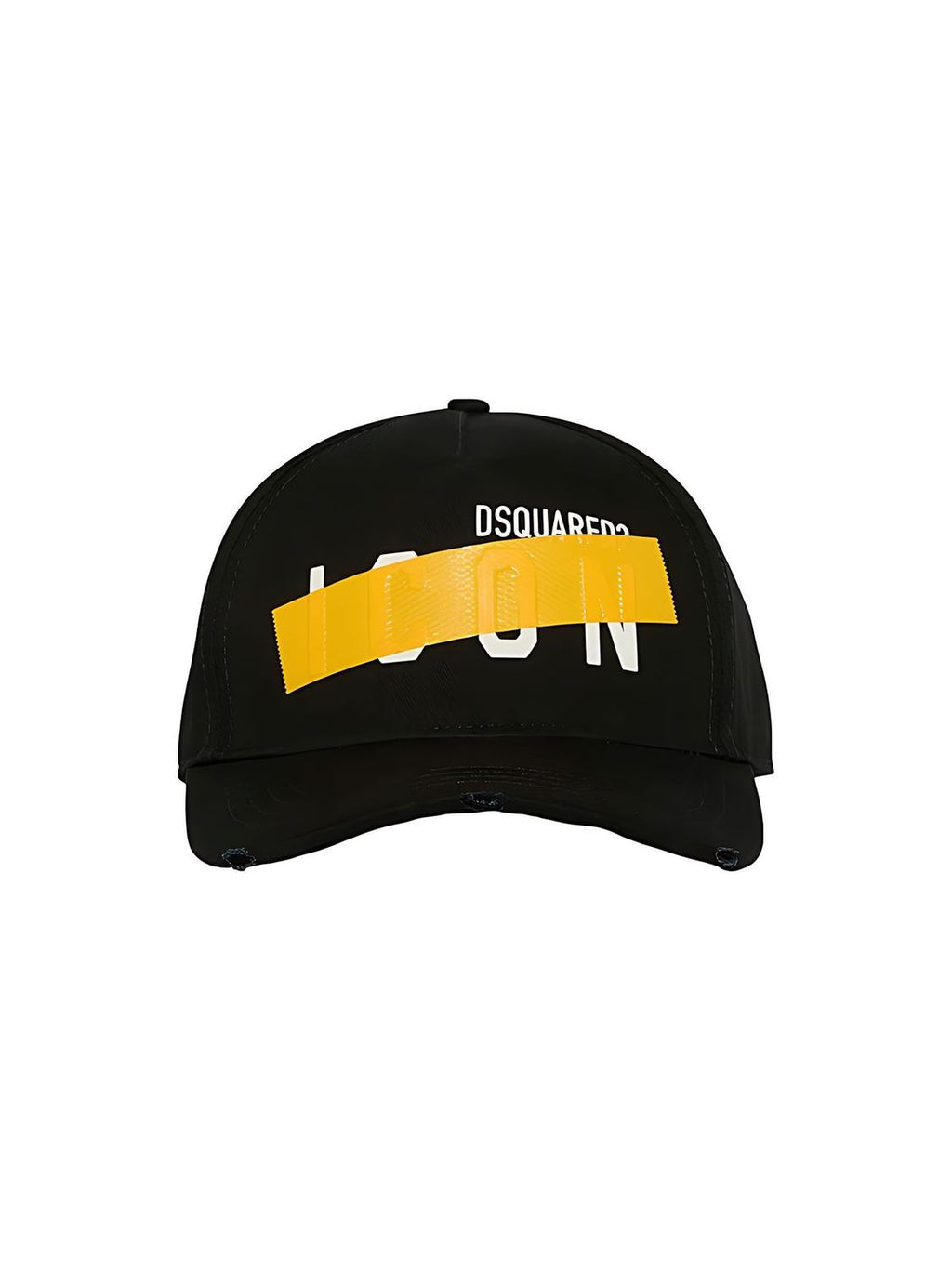 Dsquared2 Icon Baseball Cap aus Baumwolle Schwarz Gelb