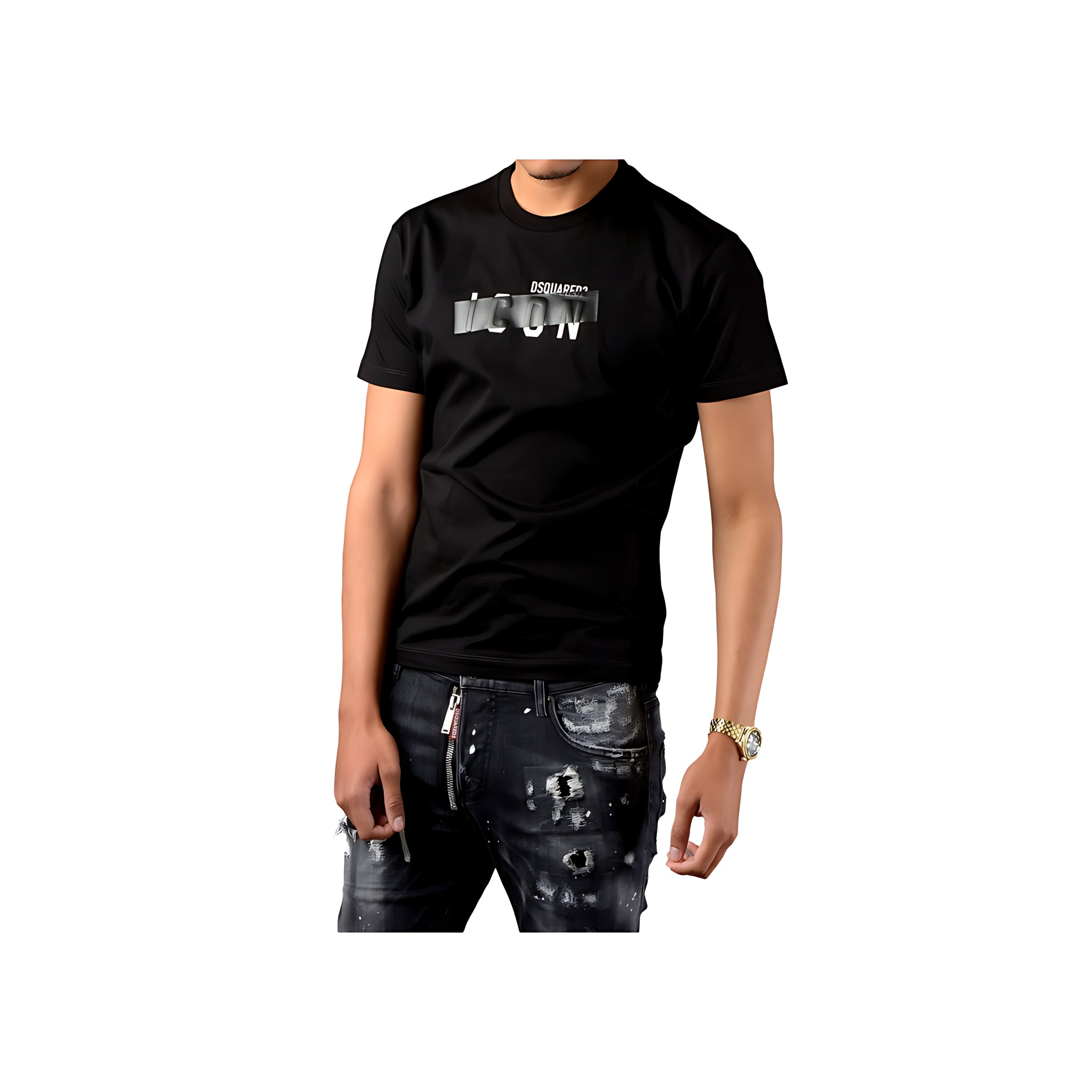 Dsquared2 Be Icon T-Shirt Herren Schwarz