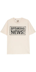 Gallery Dept. Breaking News Logo T-Shirt Beige Unisex