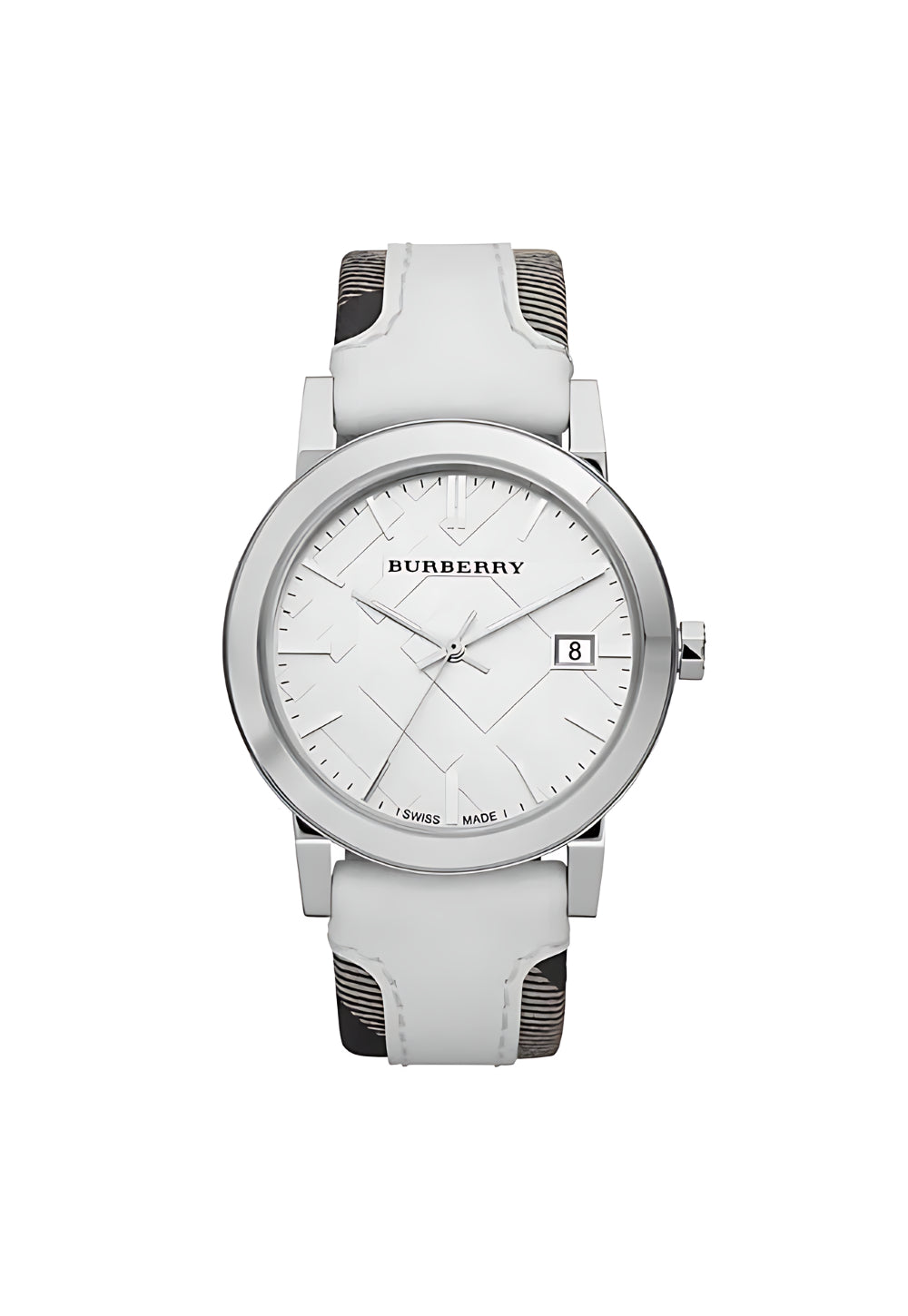 Burberry The City Damenuhr silber weiß