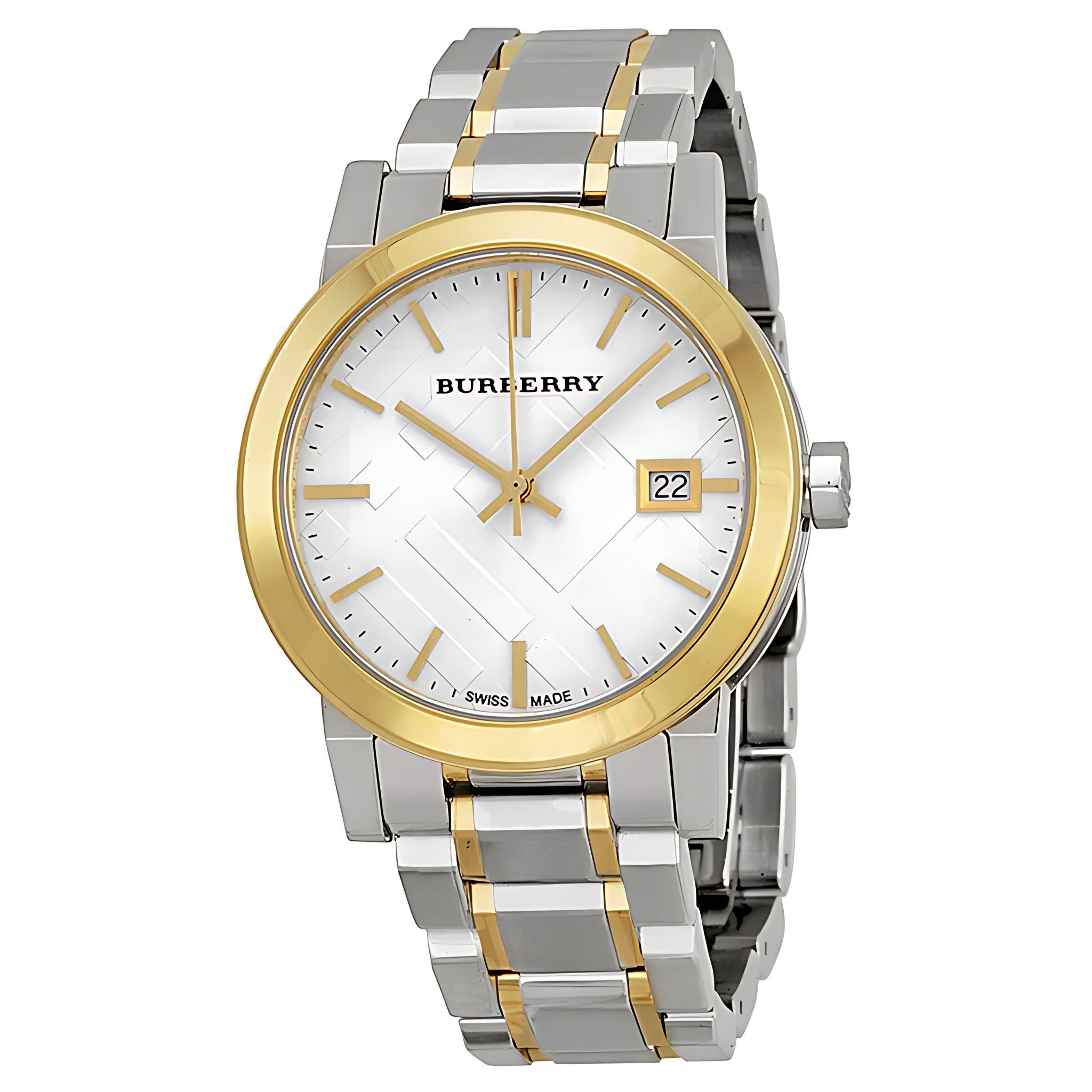 Burberry The City Damenuhr silber gold