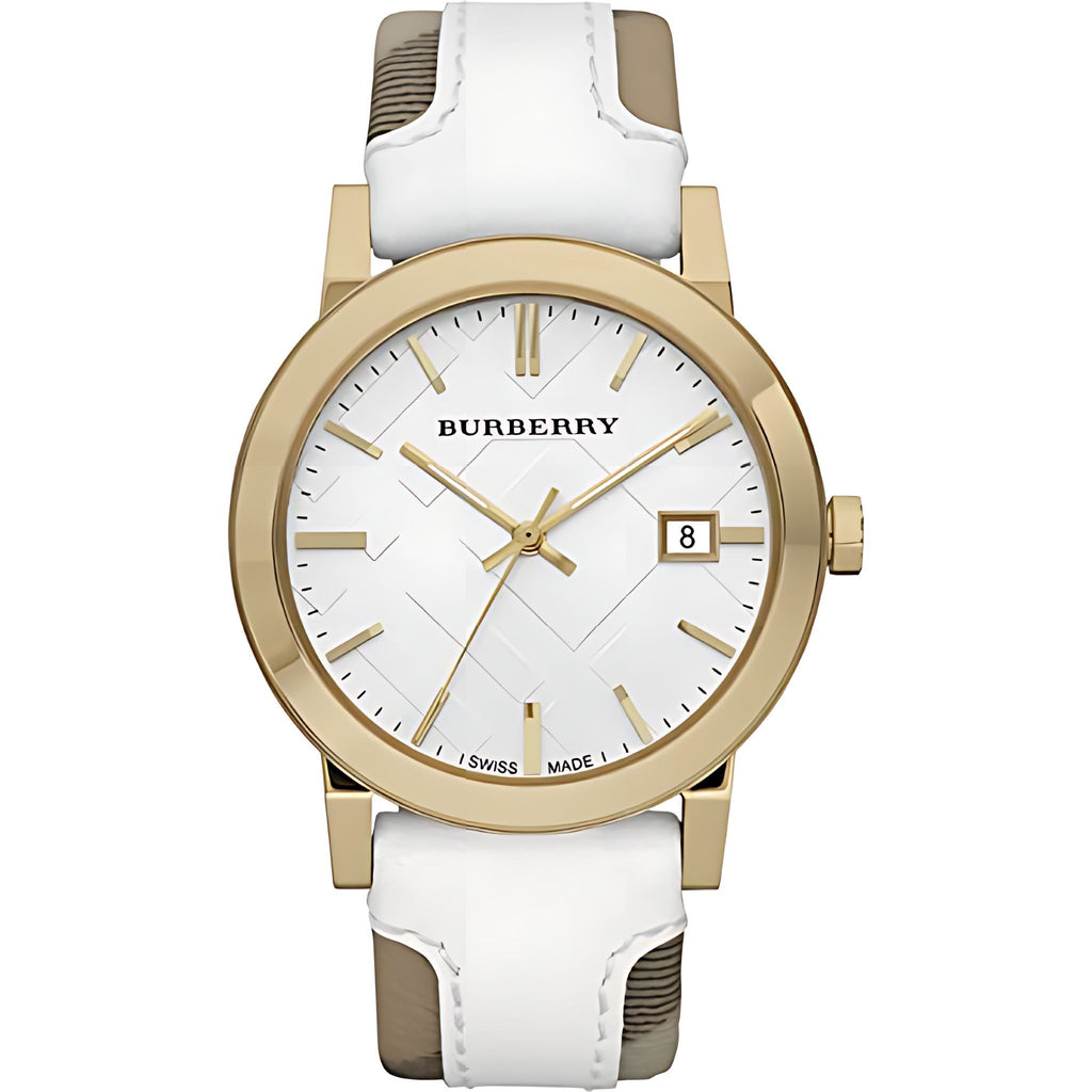 Burberry The City Damenuhr gold weiß
