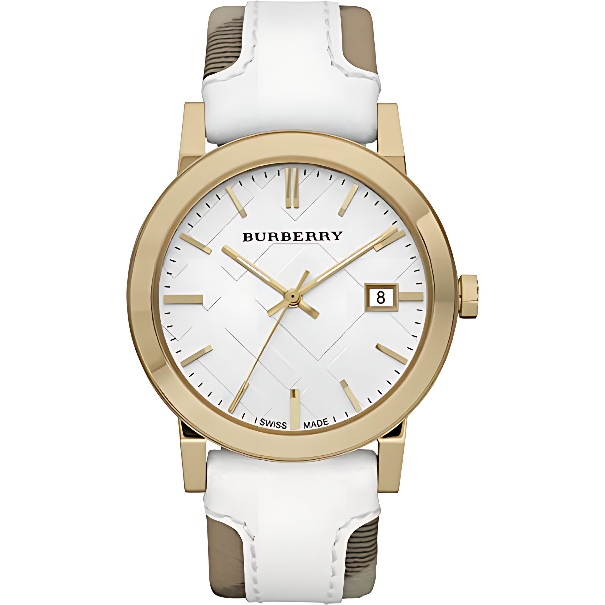 Burberry The City Damenuhr gold weiß