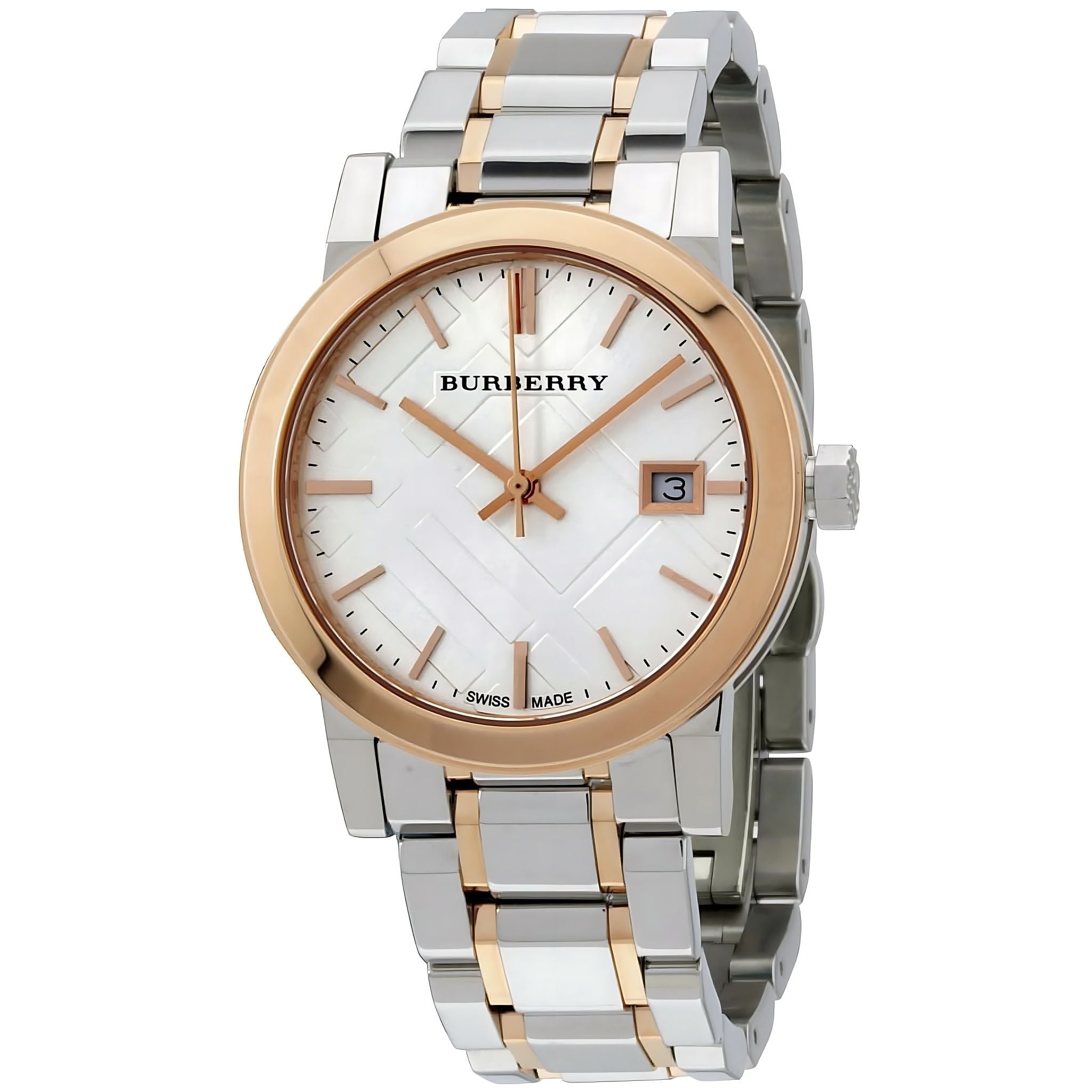 Burberry The City Damenuhr silber gold