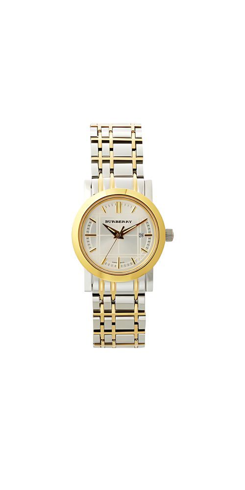 Burberry Heritage Damenuhr silber gold